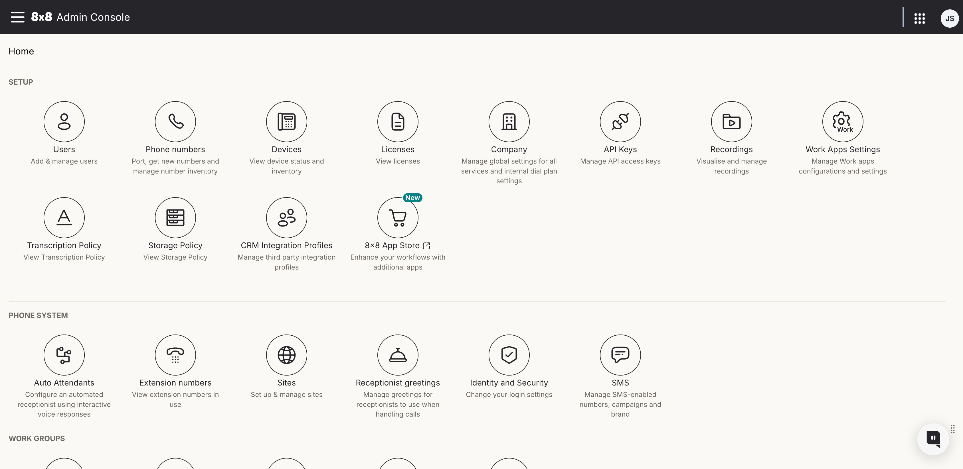 Open the App Store from the Admin Console